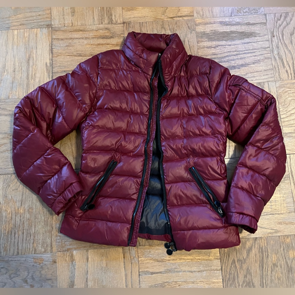 Moncler Burgundy Puffer Jacket